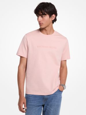 T-Shirt aus Baumwolle mit Logo-Prägung