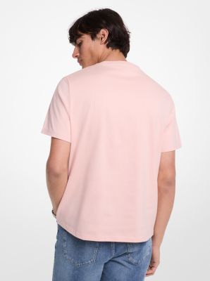 T-Shirt aus Baumwolle mit Logo-Prägung