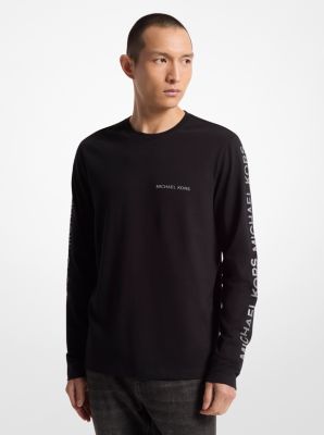 T-shirt a maniche lunghe in cotone