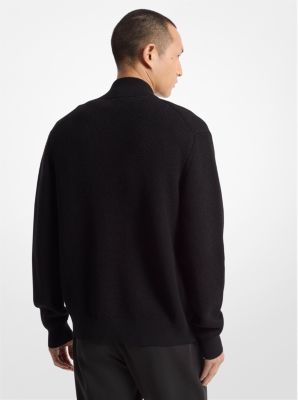 Wool Blend Zip-Up Sweater image number 1