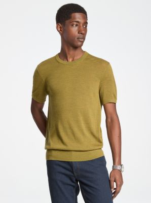 Pull en laine à manches courtes