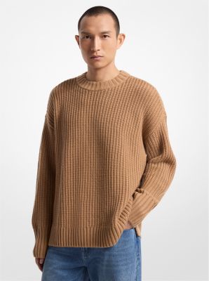 Ribbed Wool and Cashmere Blend Sweater