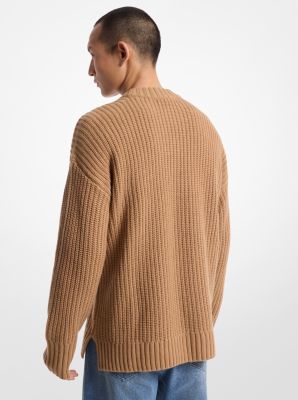 Ribbed Wool and Cashmere Blend Sweater