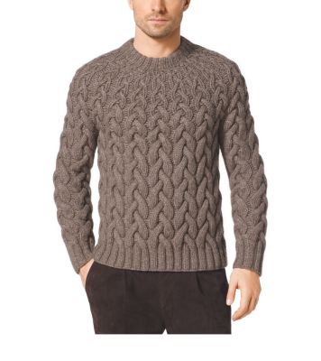 mk cable knit sweater