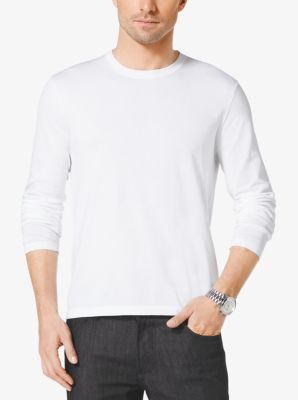 Long-Sleeve Cotton T-Shirt | Michael Kors