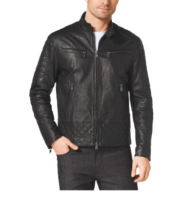 michael kors leather jacket for men