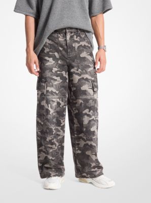 Jeans cargo in denim camouflage image number 0