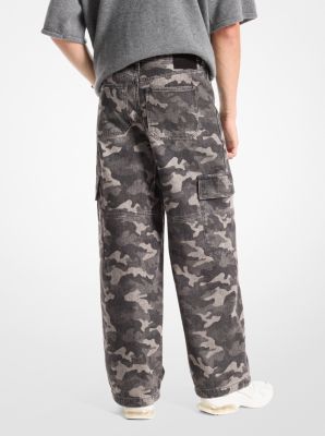 Cargojeans mit Camouflage-Motiv image number 1