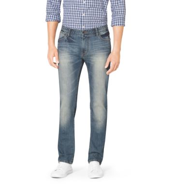 デニム・ジーパン Michael Kors Woman Jeans Denim MF4905RFAU 913 Distressed Denim Jeans | Michael Kors [US]