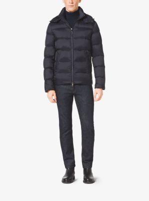 Michael kors long cheap puffer coat with hood