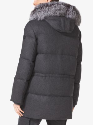 Parka en duvet et flanelle