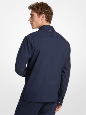 Zip-Up Woven Shirt Jacket image number 1
