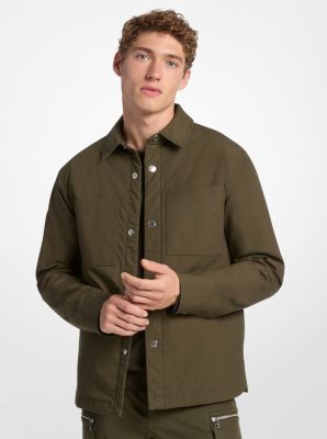 Veste chemise rembourrée en coton extensible image number 0