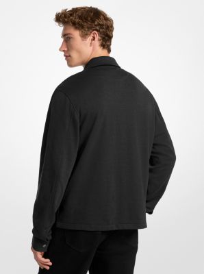 Jacke aus Baumwollmischgewebe