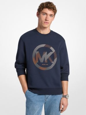 Graphic Logo Cotton Blend Crewneck Sweatshirt