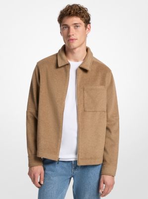 MK Doppelstrick-Flanelljacke - Braun
