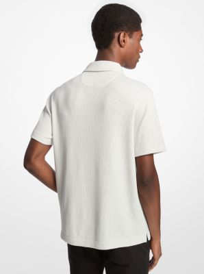 Polo en tricot gaufré