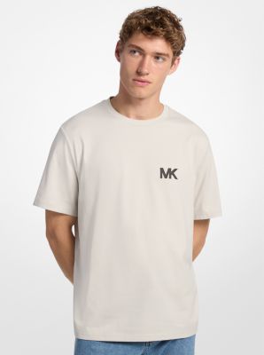 T-Shirt aus Baumwolle mit Logo-Applikation