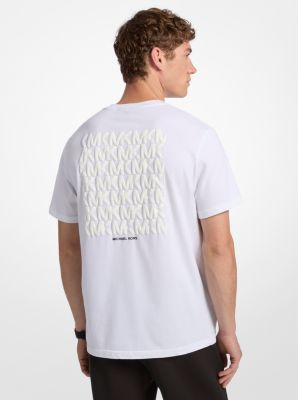 T-shirt en coton avec logo graphique en relief