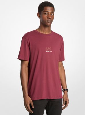 T-shirt in cotone con logo in rilievo