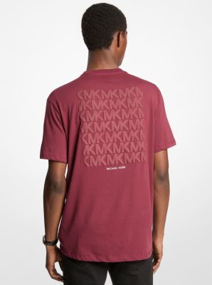 T-shirt in cotone con logo in rilievo