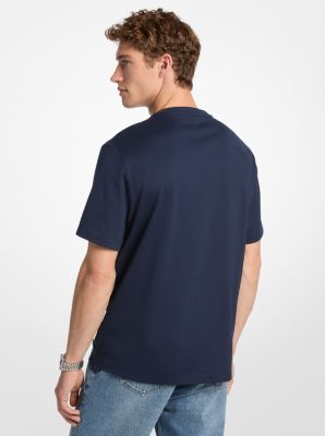 Signature Logo Striped Cotton T-Shirt