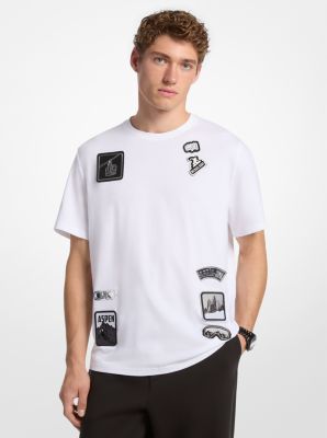 Verziertes Grafik-T-Shirt aus Baumwolle