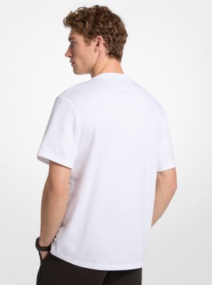 Verziertes Grafik-T-Shirt aus Baumwolle