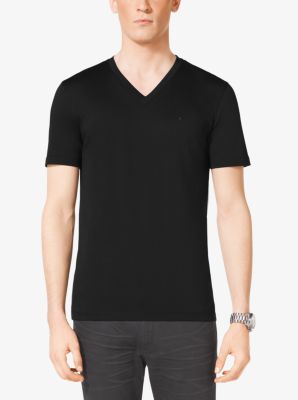 V-Neck Cotton T-Shirt | Michael Kors