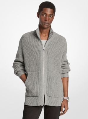 Wool Blend Zip-Up Sweater image number 0