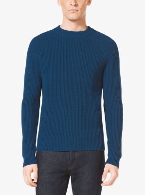 Wool and Cashmere Shaker Sweater | Michael Kors