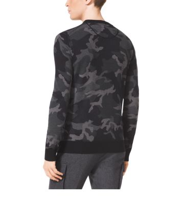 Camouflage Merino Wool Sweater image number 1