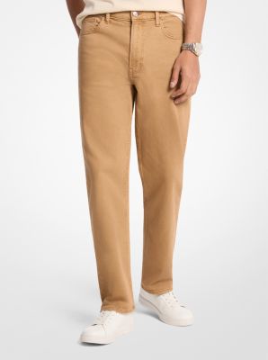 Jean Finn en denim extensible à coupe droite in CAMEL FONCÉ | Michael Kors