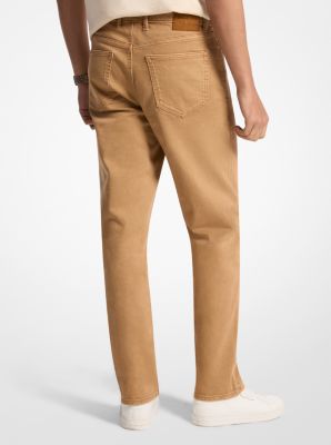 Jean Finn en denim extensible à coupe droite in CAMEL FONCÉ | Michael Kors