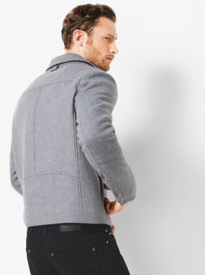 Veste de moto en serg&eacute; de cavalerie