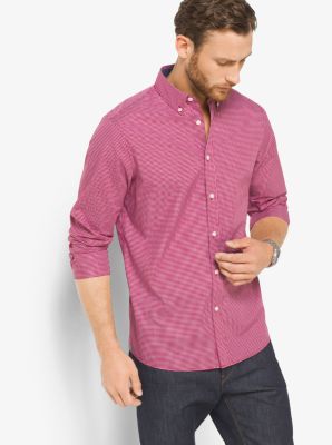 Slim-Fit Check Cotton Shirt