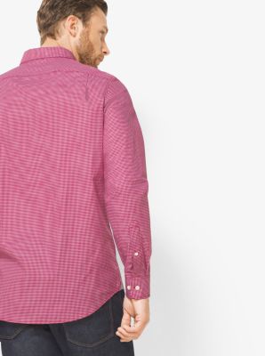 Slim-Fit Check Cotton Shirt
