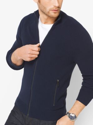 Cotton-Blend Mockneck Sweater
