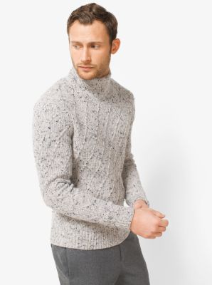 Donegal Wool-Blend Turtleneck Sweater