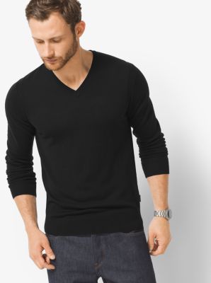 Michael kors v neck hot sale sweater