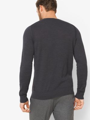 Merino Wool V-Neck Sweater image number 1