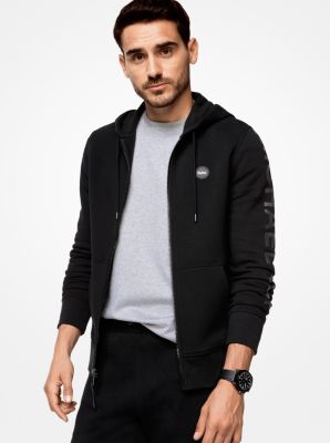 michael kors black zip up hoodie
