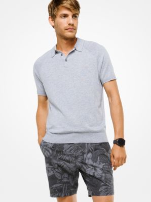 Cotton-Blend Polo Shirt | Michael Kors