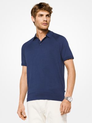 Cotton-Blend Polo Shirt | Michael Kors