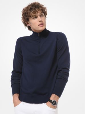 Merino Wool Quarter-Zip Sweater