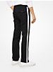Contrast Stripe Stretch-Cotton Twill Trousers image number 1