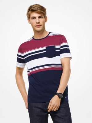 T-shirt en coton ray&eacute;