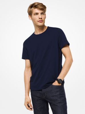 T-shirt en coton &eacute;lastique