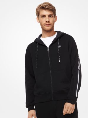 michael kors black zip up hoodie