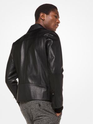 michael kors men's leather jackets